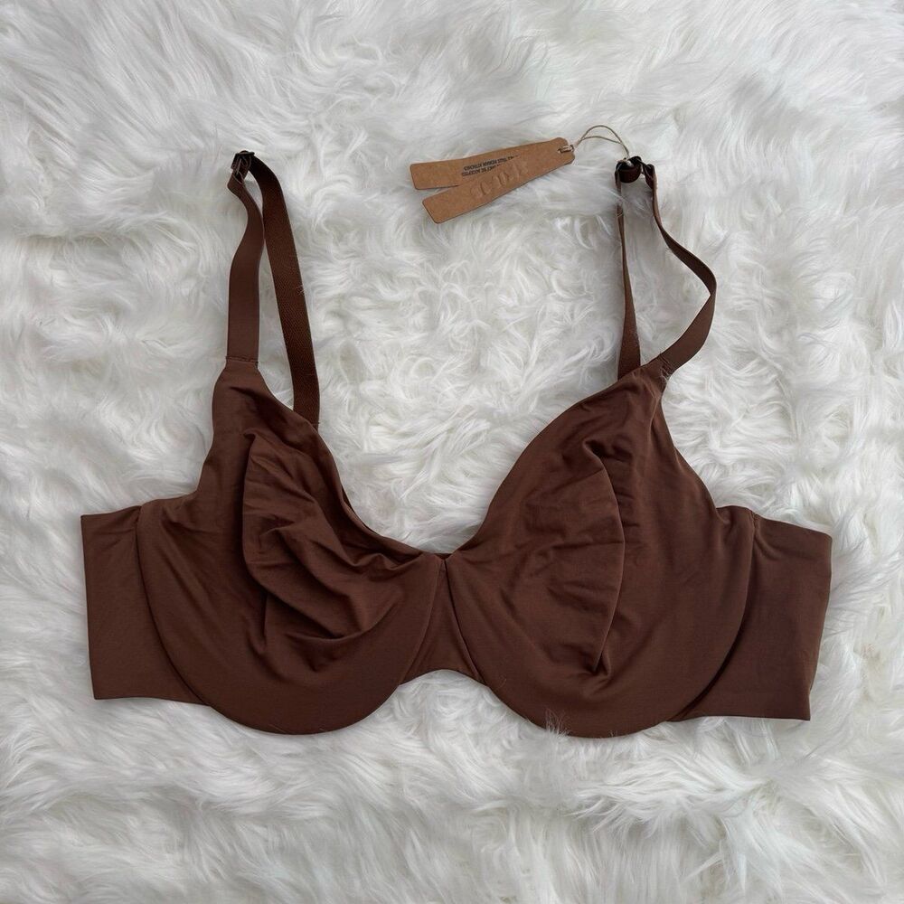 Skims Smoothing Intimates Unlined Full Coverage Bra Jasper Size 40C